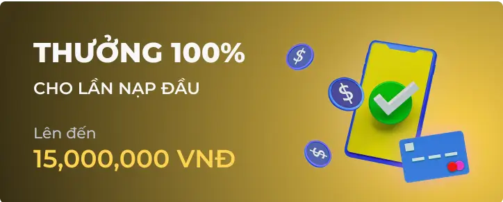 Sự kiện đặc biệt thưởng 100% tại 8xxvn